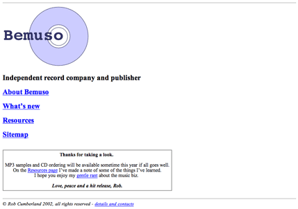 2002 homepage