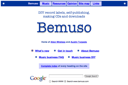 2004 homepage